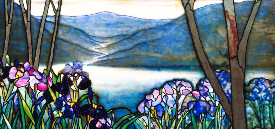 Louis C. Tiffany Scarf : Irises