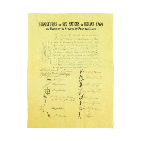 Signatures of Six Nations of Indians 1769