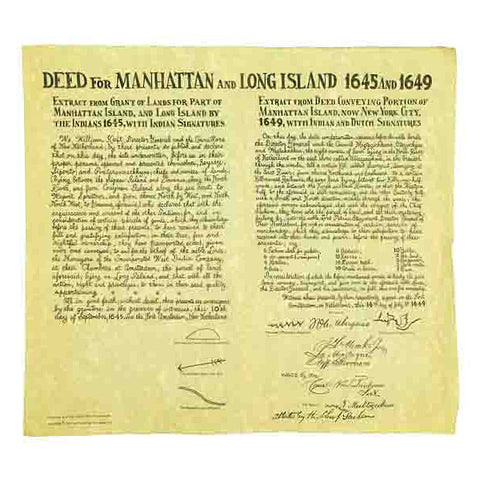 Deed for Manhattan and Long Island 1645-1649