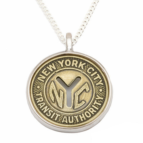 NYC Token Charm Pendant Necklace