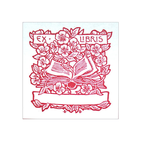 Floral Ex Libris Bookplate