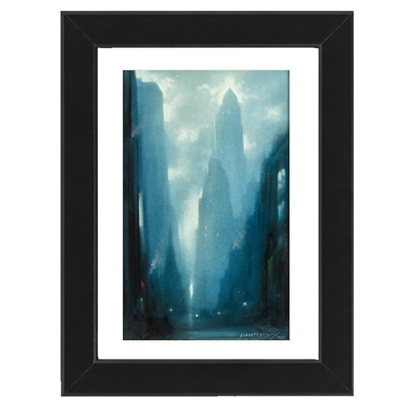 Everett Shinn New York at Night Framed Print