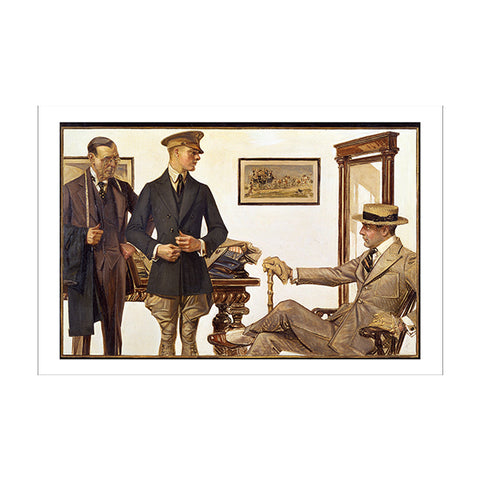 1918 Kuppenheimer Ad Suitfitting J.C. Leyendecker Postcard