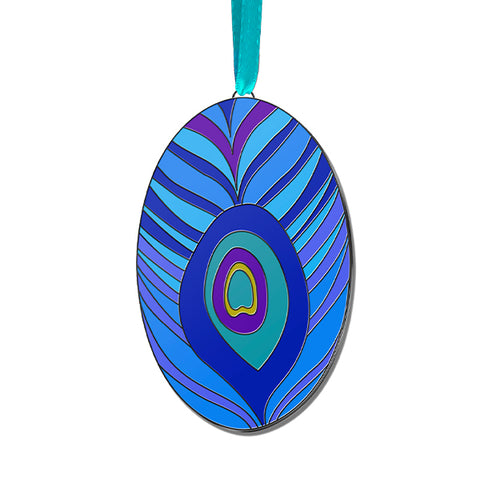 Louis C. Tiffany Peacock Enamel Ornament