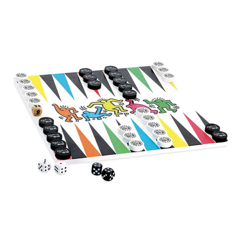 Keith Haring Backgammon & Checkers Game