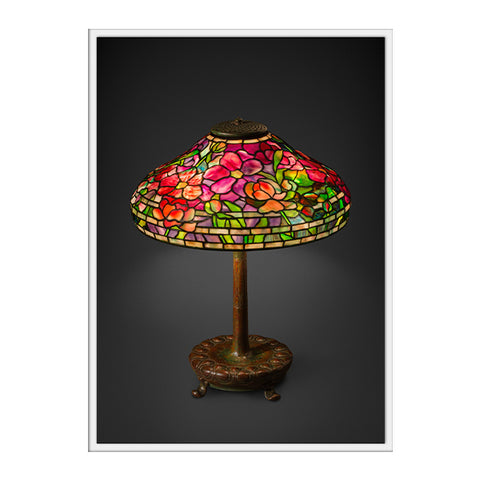 Louis C. Tiffany Peony Lamp Postcard