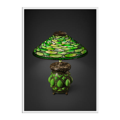 Louis C. Tiffany Pond Lily Lamp Postcard