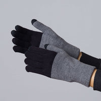 Black Grey Touchscreen Gloves