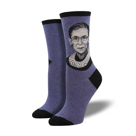 Ruth B. Ginsburg Socks - Blue