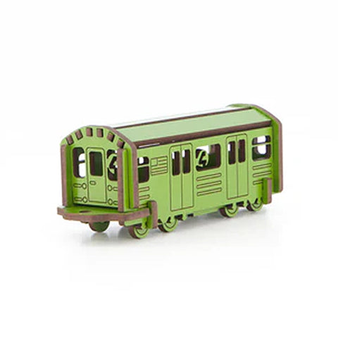 Subway Train Car Wooden Kit Set