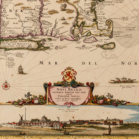 Novi Belgii, Novaeque Angliae nec non partis Virginiae Tabula Nicolaes Visscher II (1649 - 1702) Print