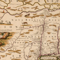 Novi Belgii, Novaeque Angliae nec non partis Virginiae Tabula Nicolaes Visscher II (1649 - 1702) Print