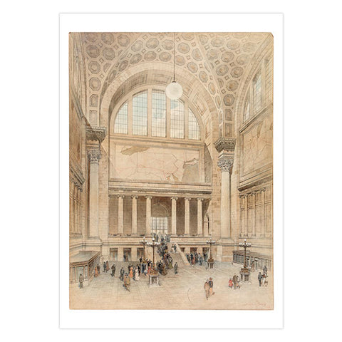 Penn Station Interior Postcard