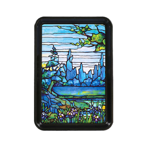 Louis C. Tiffany Iris Landscape Trinket Tray