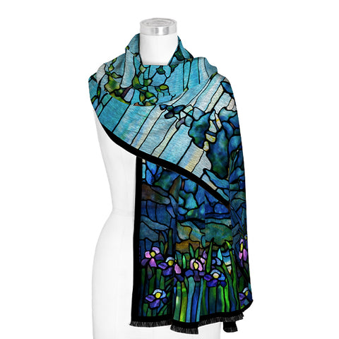 Louis C. Tiffany Iris Landscape Shawl