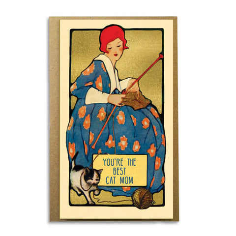 Best Cat Mom Mother's Day Notecard