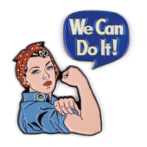 Rosie the Riveter Pin Badge