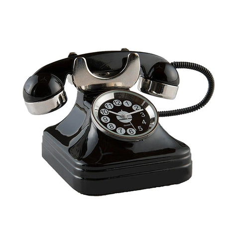 Miniature Vintage Rotary Phone Clock