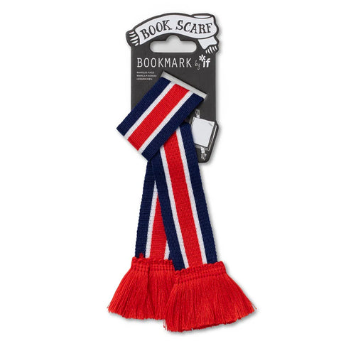 The Book Scarf Bookmark - Red, White, Blue