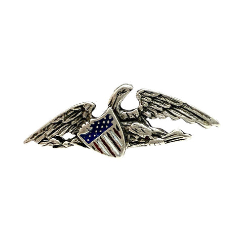 American Eagle Flag Lapel Pin