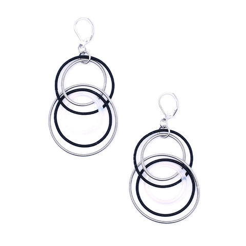 6 Strand Silver and Gold Square Beads Bracelet