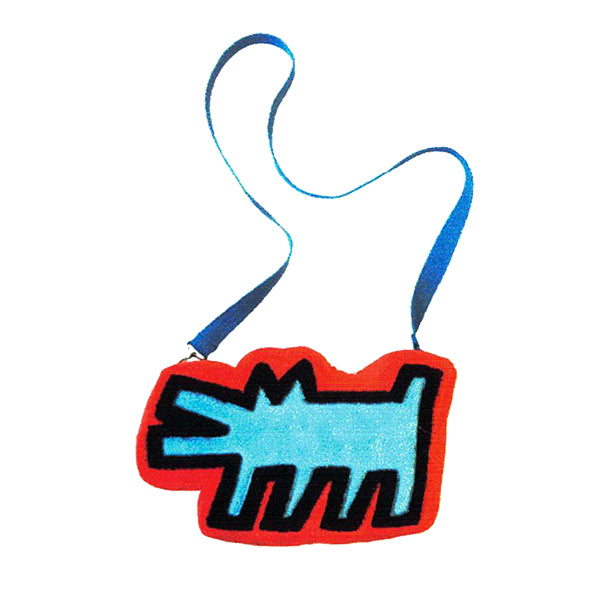 Keith Haring Pop Shop Dog Plush Crossbody Bag