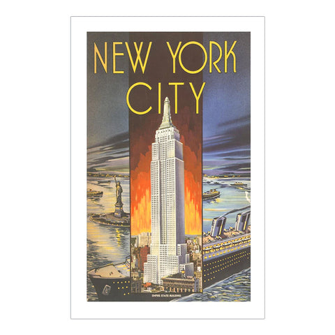 NYC Empire State Building and Harbor Magnet