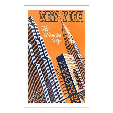 New York City Orange Magnet