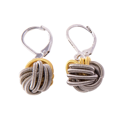 Piano Wire Multi Color Knot Earrings