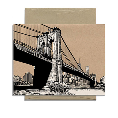 Brooklyn Bridge Notecard