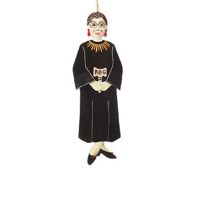 Ruth Bader Ginsburg Ornament - Red