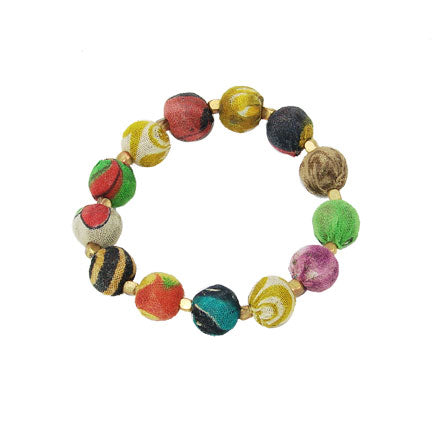 Kantha Bauble Bracelet