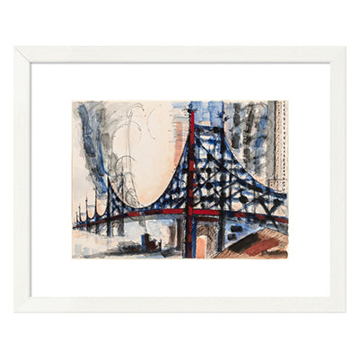 Gromaire Queensboro Bridge Framed Print