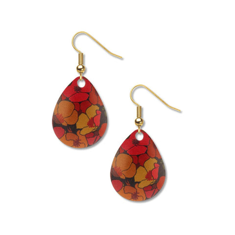 Poppy Pattern Earrings