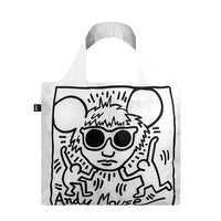 Andy Mouse Haring Fold Up Tote Bag