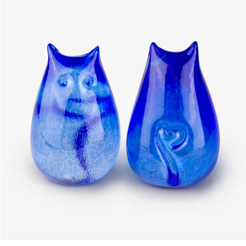Glass Love Cat Sky Blue