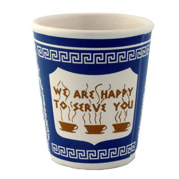 We Are Happy To Serve You Ceramic Coffee Cup New York Iconic Paper