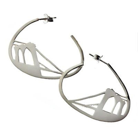 Brooklyn Bridge Sterling Silver Earrings - New-York Historical Society Museum Store