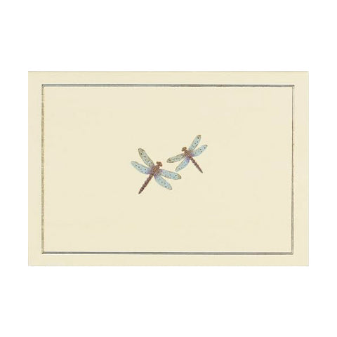 Two Blue Dragonflies Boxed Notecards