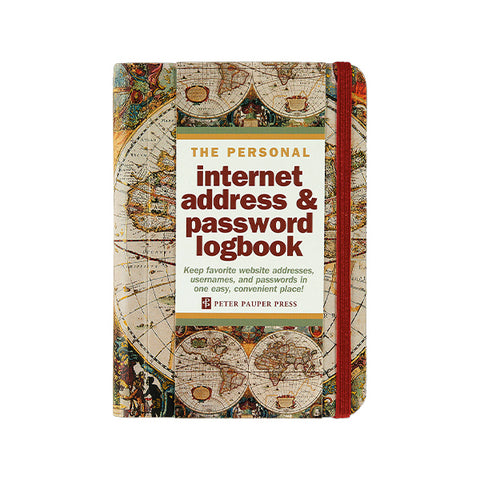 Old World Internet Address & Password Logbook