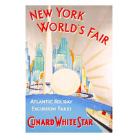 New York World's Fair Cunard White Star Notecard