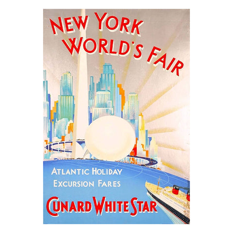 New York World's Fair Cunard White Star Notecard