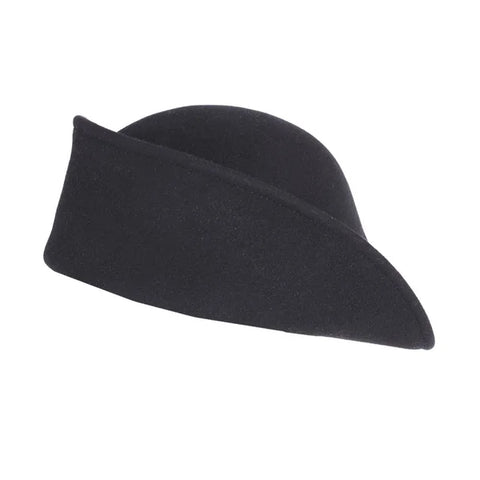 Six Way Black Felt Hat