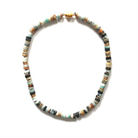 Amazonite with Gold Discs Necklace