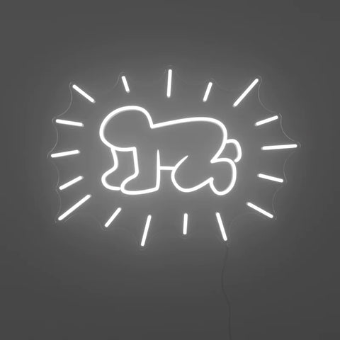 Keith Haring Radiant Baby Neon Light