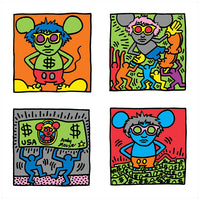Keith Haring Andy Mouse Sticker