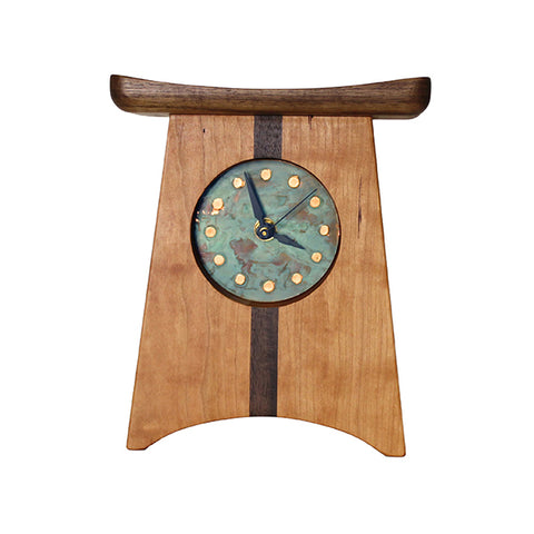 East of Appalachia Mantel Clock - Patina Green