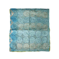 Kantha Circle Square Silk Scarf
