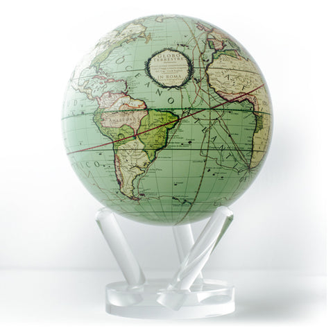 MOVA Rotating Antique Terrestrial Globe Green