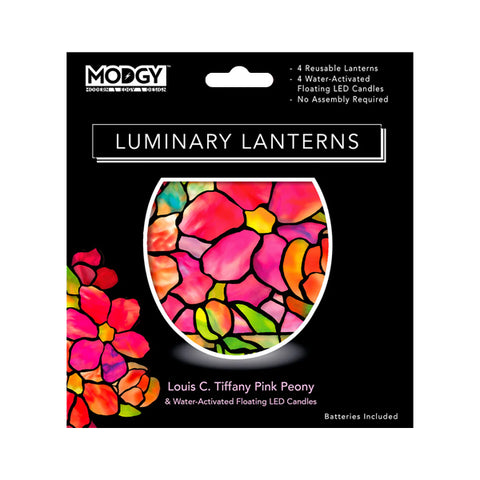 Louis C. Tiffany Pink Peony Luminary